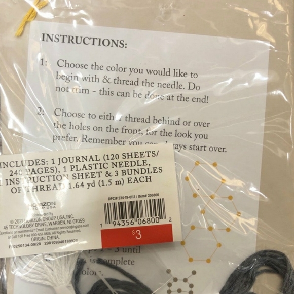 💥 5/$10 DIY Journal Set - Stitching Bee / Bee You - New & Unopened - Picture 2 of 2